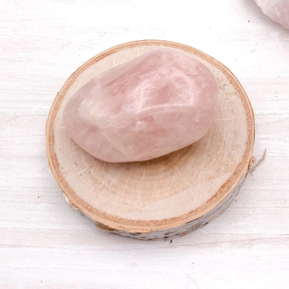 Rose Quartz, Large Tumbled Crystal, Hand Stone, Palm Crystal - 1 Per Order